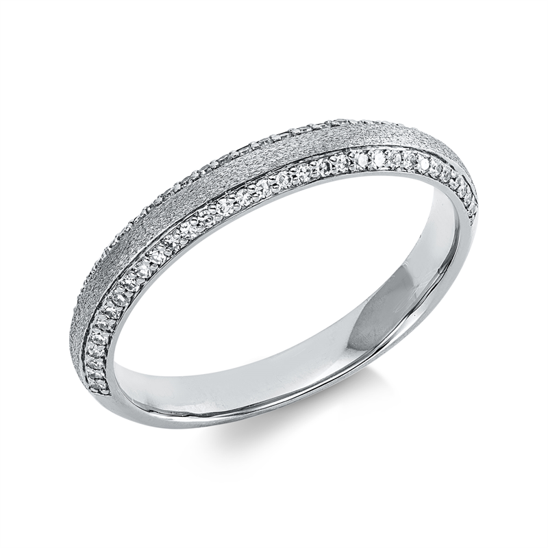 Modern Woman Ring Weißgold 18kt 0,19ct