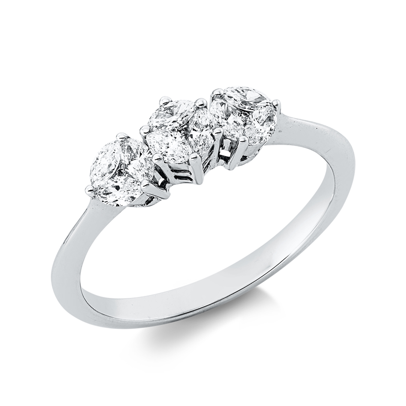 Illusion Classic Ring Weißgold 18kt 0,48ct