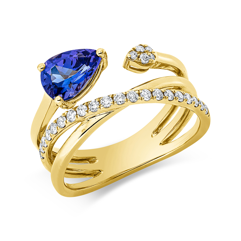 Farbstein Classic Ring Gelbgold 14kt 0,26ct