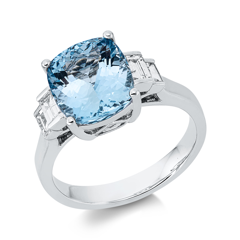 Farbstein Classic Ring Weißgold 18kt 0,36ct