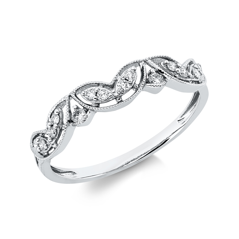 Modern Woman Ring Weißgold 18kt 0,11ct