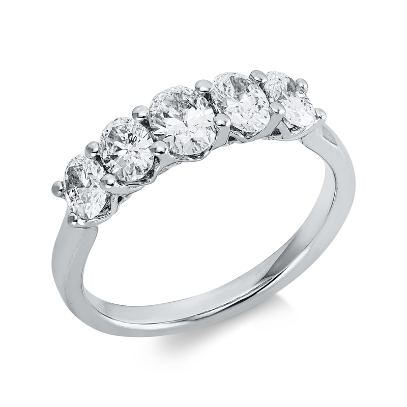 Exklusiv Ring Weißgold 18kt 1,17ct