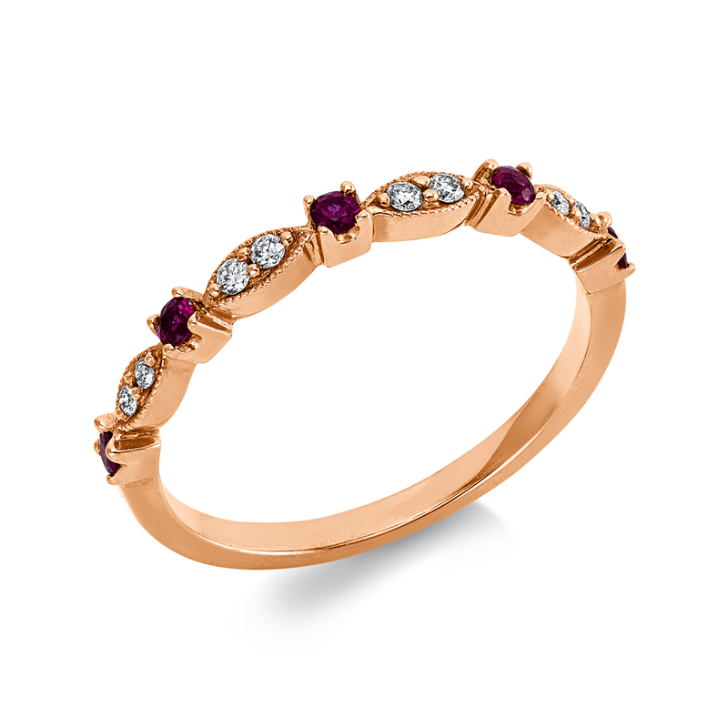 Farbstein Classic Ring Rotgold 18kt 0,07ct