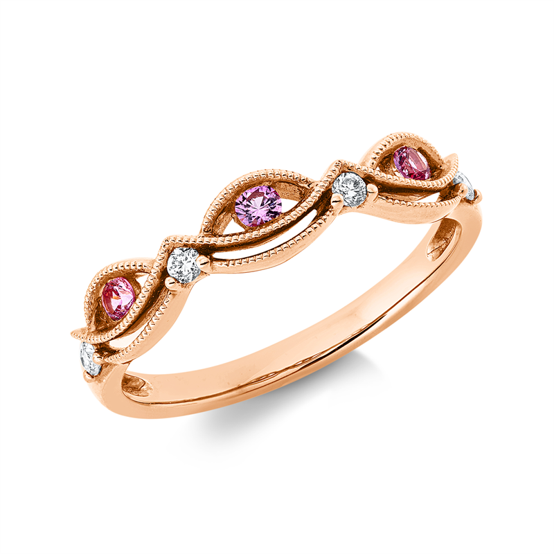 Farbstein Classic Ring Rotgold 18kt 0,07ct