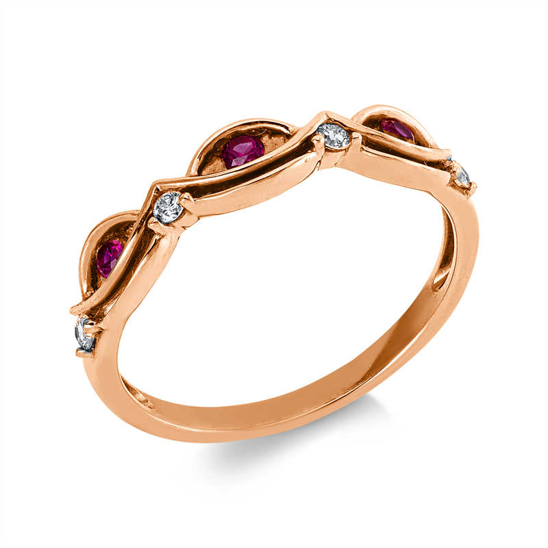 Farbstein Classic Ring Rotgold 18kt 0,07ct