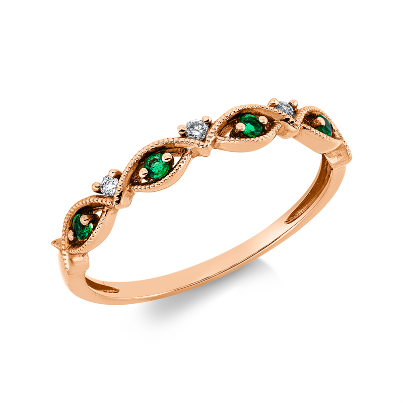 Farbstein Classic Ring Rotgold 18kt 0,03ct