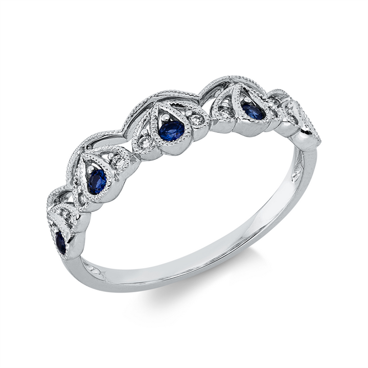 Farbstein Classic Ring Weißgold 18kt Ref-1JF55