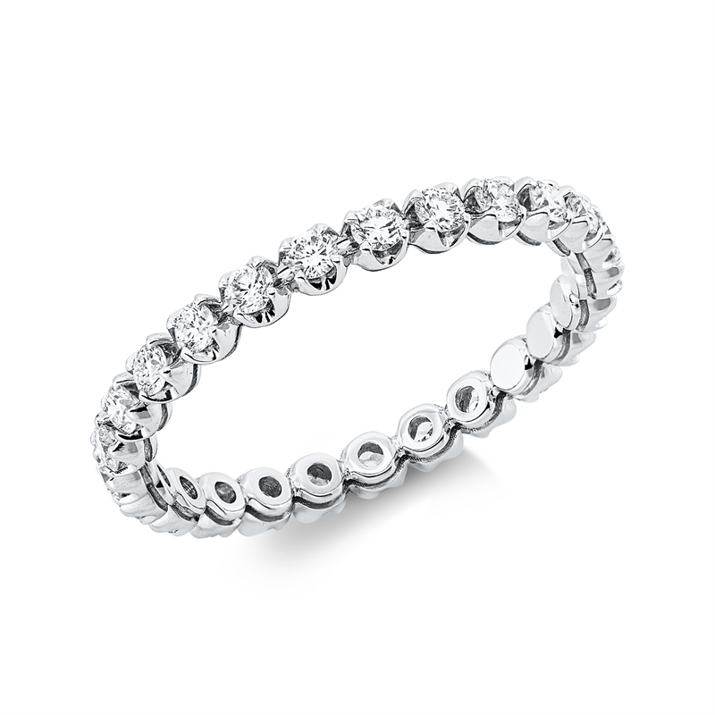 Memoire voll Ring Weißgold 18kt 0,66ct