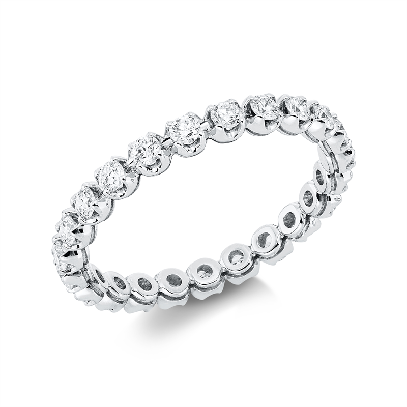 Memoire voll Ring Weißgold 18kt 0,78ct