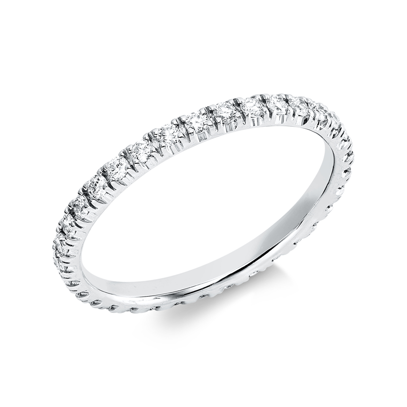 Memoire voll Ring Weißgold 18kt 0,48ct