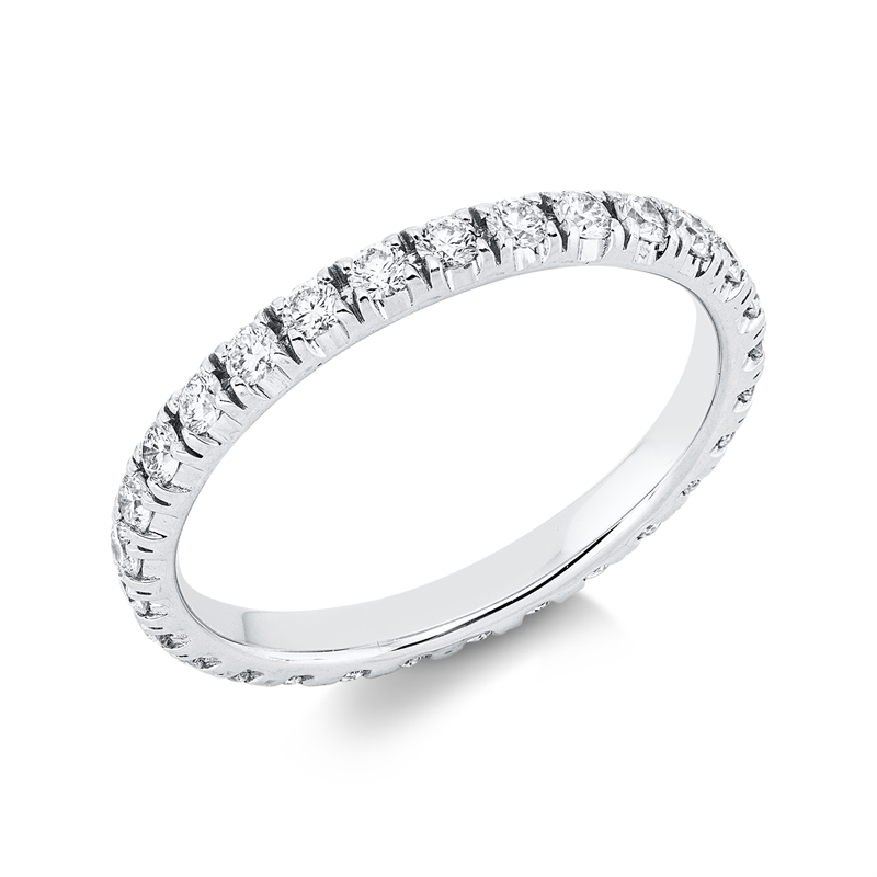 Memoire voll Ring Weißgold 18kt 0,75ct