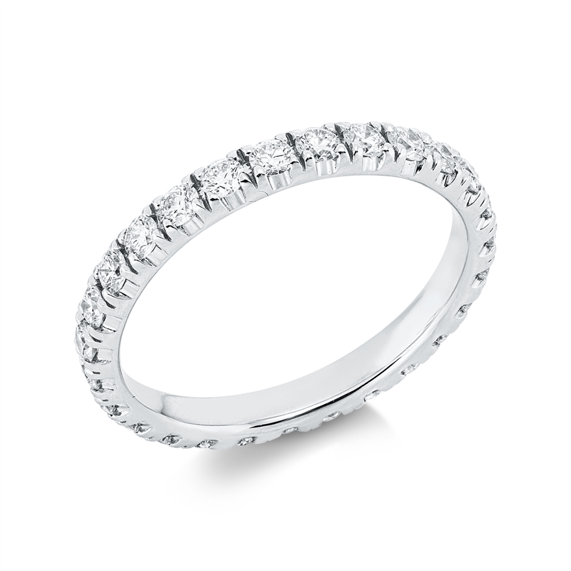 Memoire voll Ring Weißgold 18kt 0,92ct