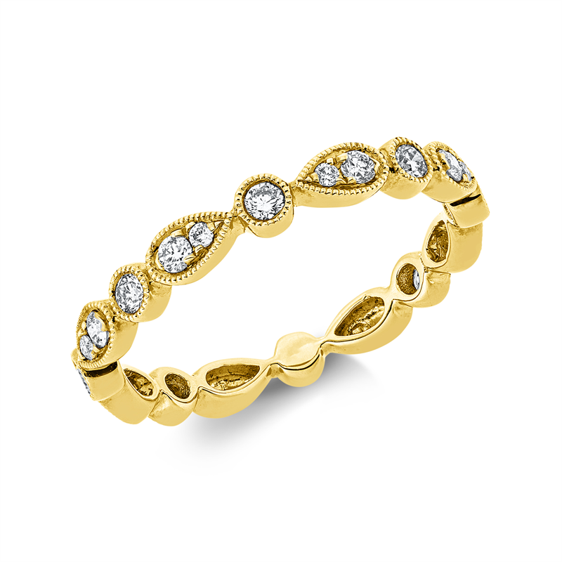 Modern Woman Ring Gelbgold 18kt Ref-1JH36