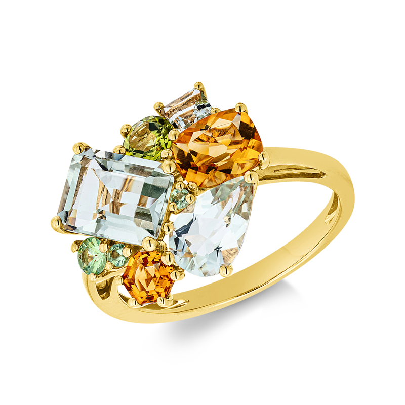 Farbstein Fashion Ring Gelbgold 18kt Ref-1JI57