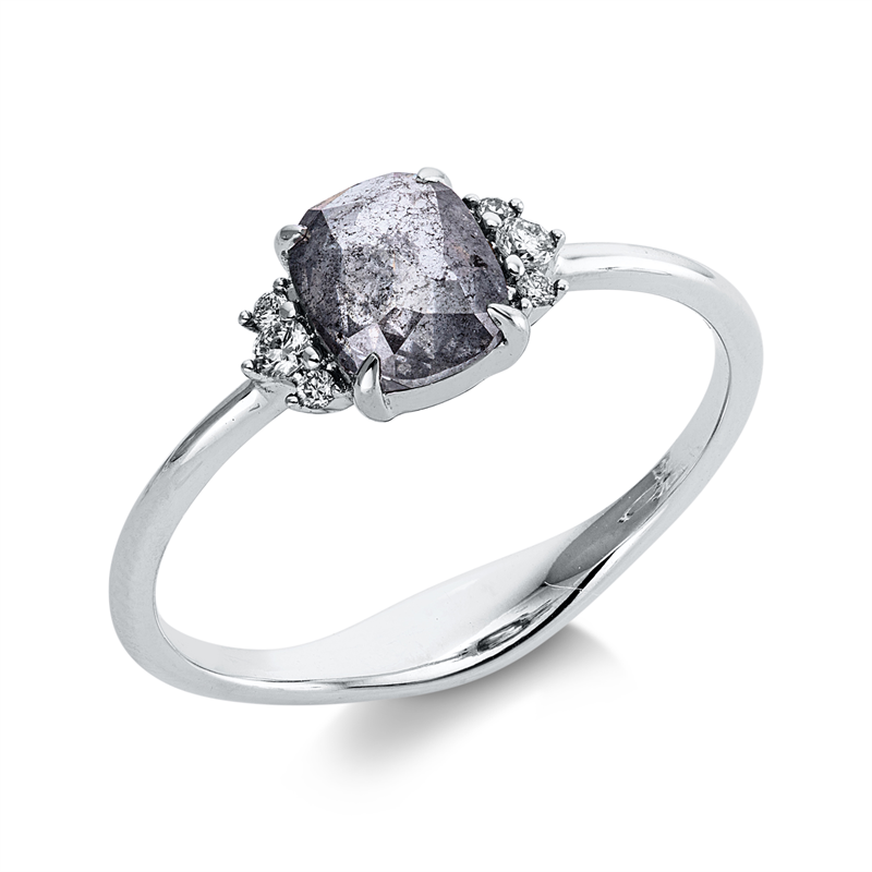 Farbiger Diamant Ring Weißgold 18kt 0,79ct