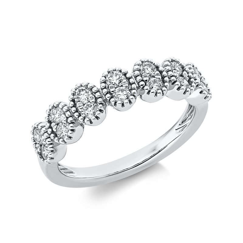 Modern Woman Ring Weißgold 18kt 0,48ct
