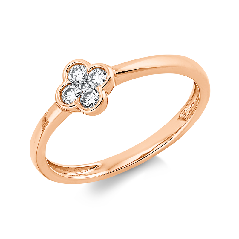 Illusion Classic Ring Gelbgold 18kt 0,14ct