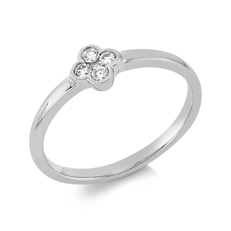 Illusion Classic Ring Gelbgold 18kt 0,14ct