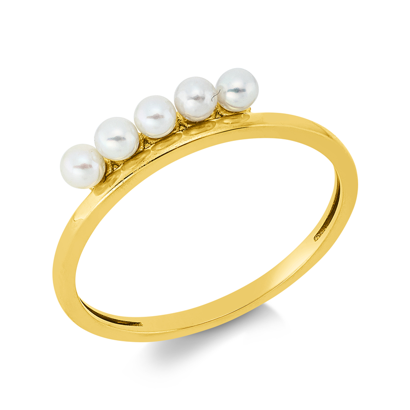 Perle Ring Gelbgold 18kt