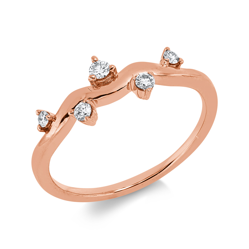 Modern Woman Ring Gelbgold 18kt 0,13ct