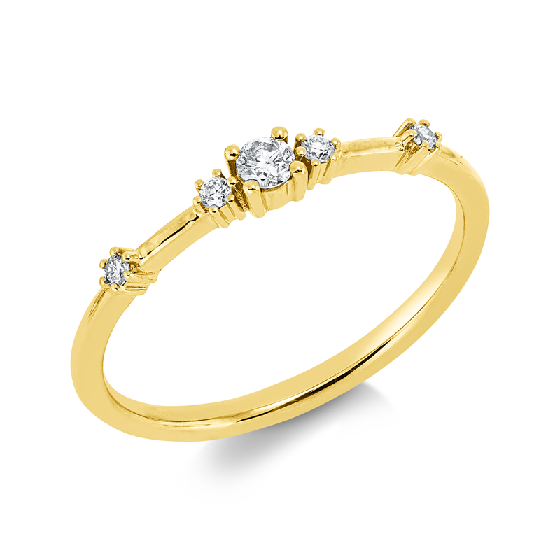 Modern Woman Ring Gelbgold 18kt Ref-1JK65