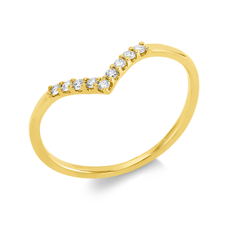 Modern Woman Ring Weißgold 18kt 0,1ct