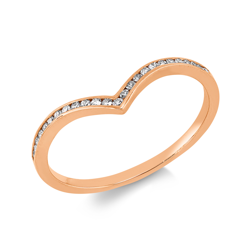 Modern Woman Ring Weißgold 18kt 0,1ct
