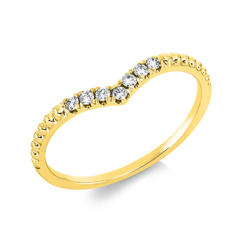 Modern Woman Ring Weißgold 18kt 0,1ct