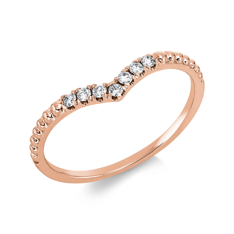 Modern Woman Ring Weißgold 18kt 0,1ct