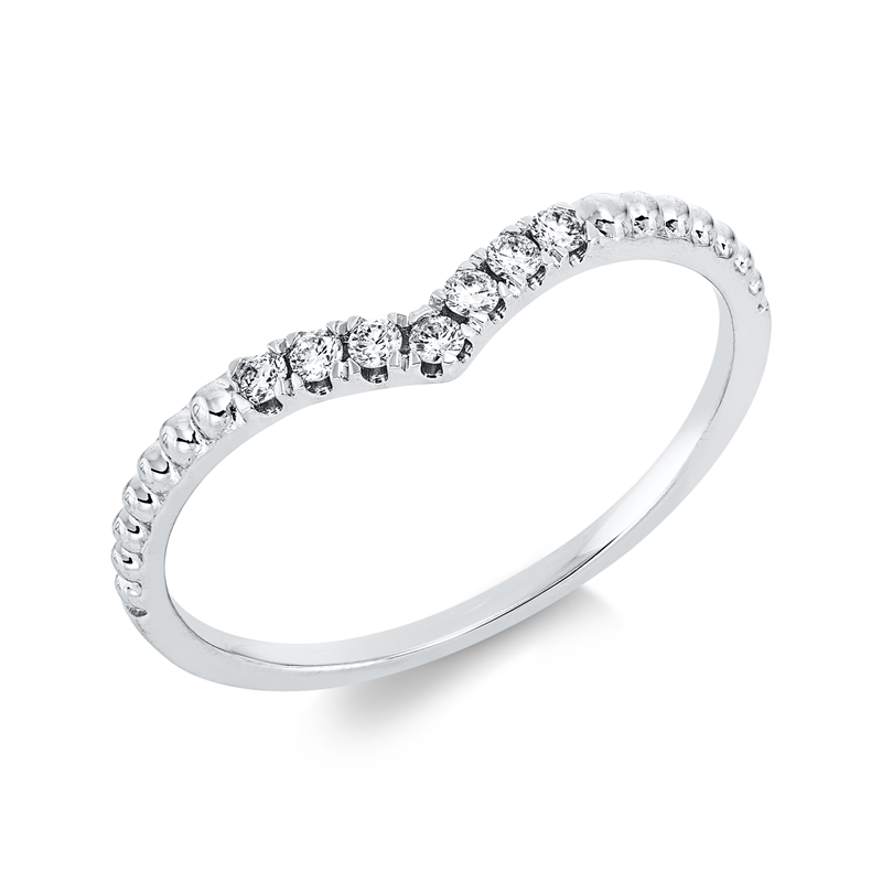 Modern Woman Ring Weißgold 18kt 0,1ct
