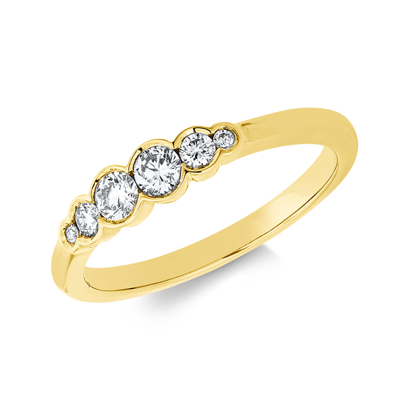 Modern Woman Ring Rotgold 18kt 0,31ct