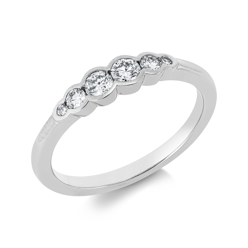 Modern Woman Ring Rotgold 18kt 0,31ct