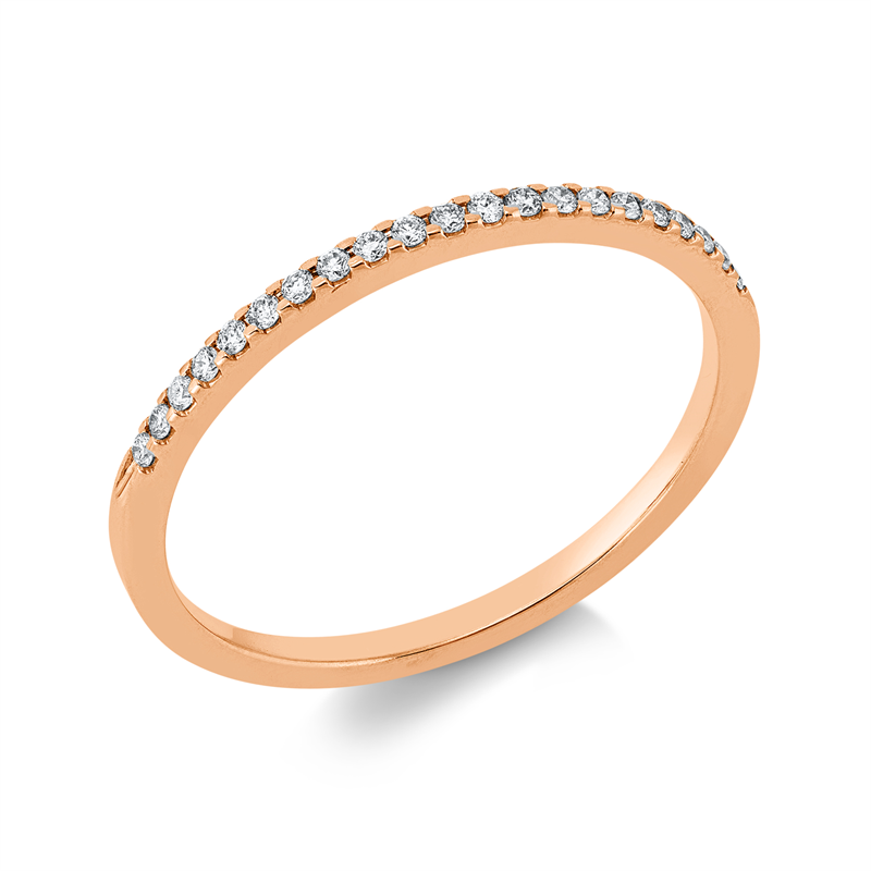 Modern Woman Ring Rotgold 18kt 0,09ct