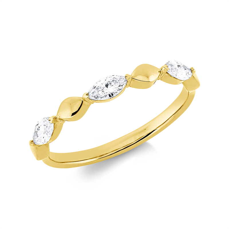 Modern Woman Ring Gelbgold 18kt 0,45ct