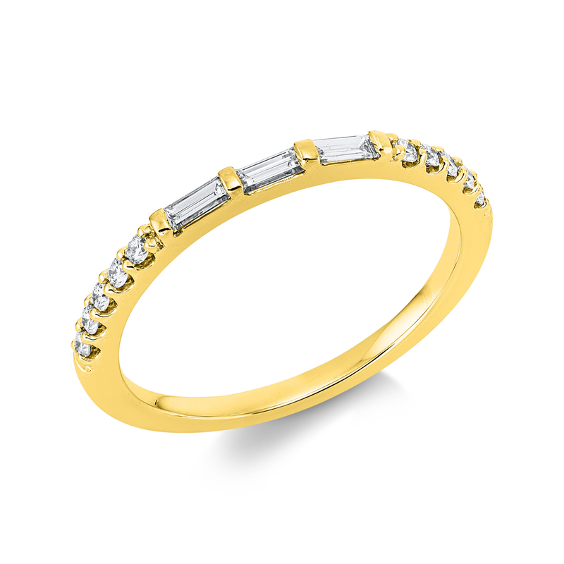 Baguette Ring Weißgold 18kt 0,22ct