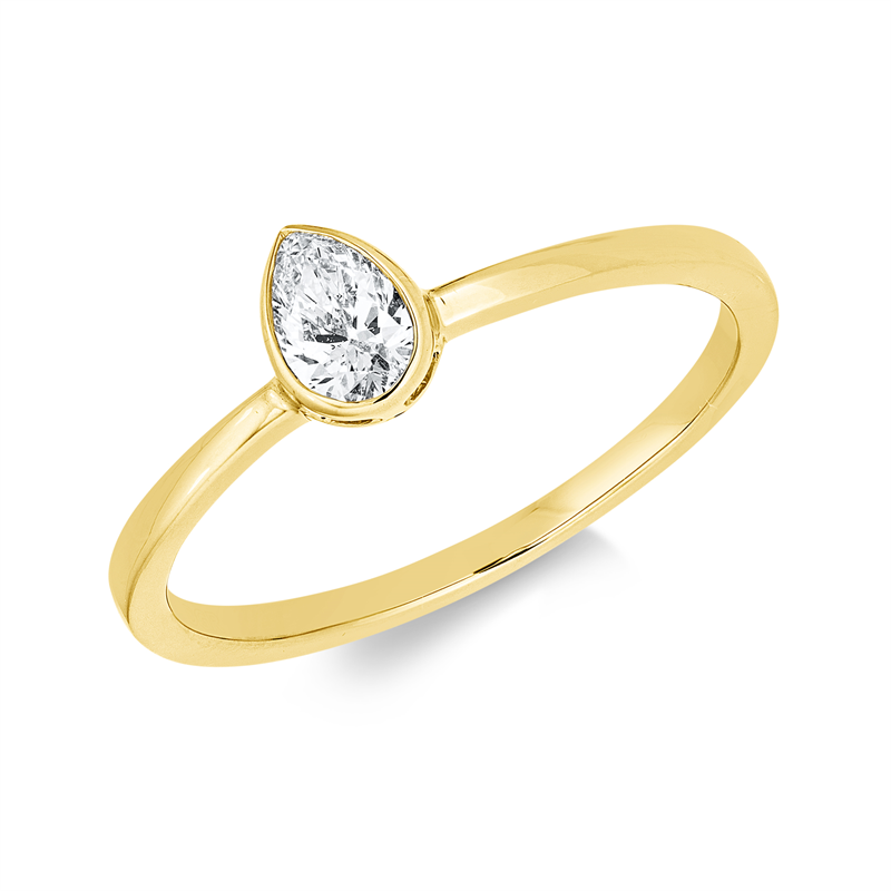 Solitaire Ring Gelbgold 18kt Ref-1JL42
