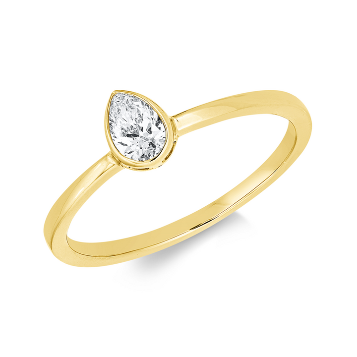 Solitaire Ring Gelbgold 18kt Ref-1JL42