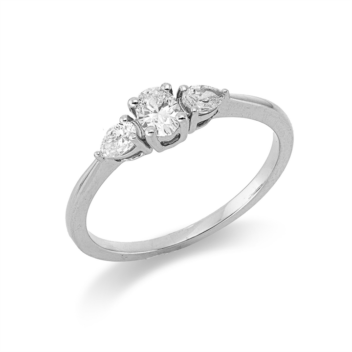 Modern Woman Ring Weißgold 18kt Ref-1JL44