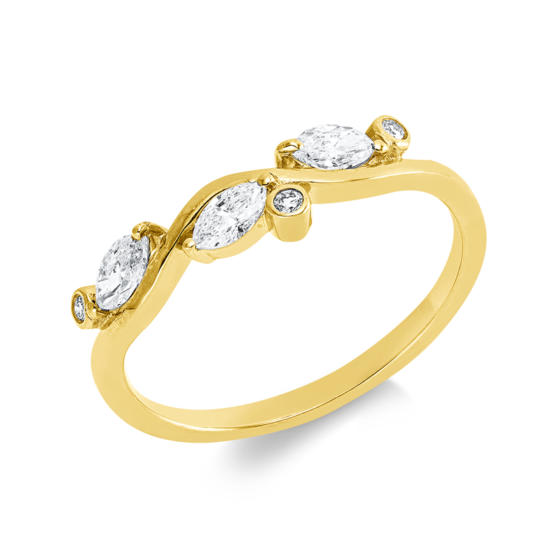 Modern Woman Ring Gelbgold 18kt Ref-1JL45