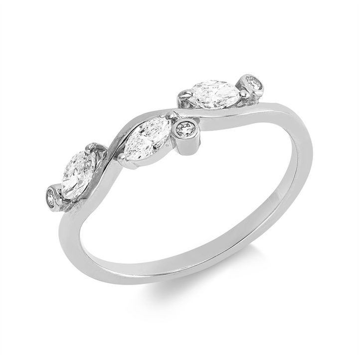 Modern Woman Ring Weißgold 18kt Ref-1JL45