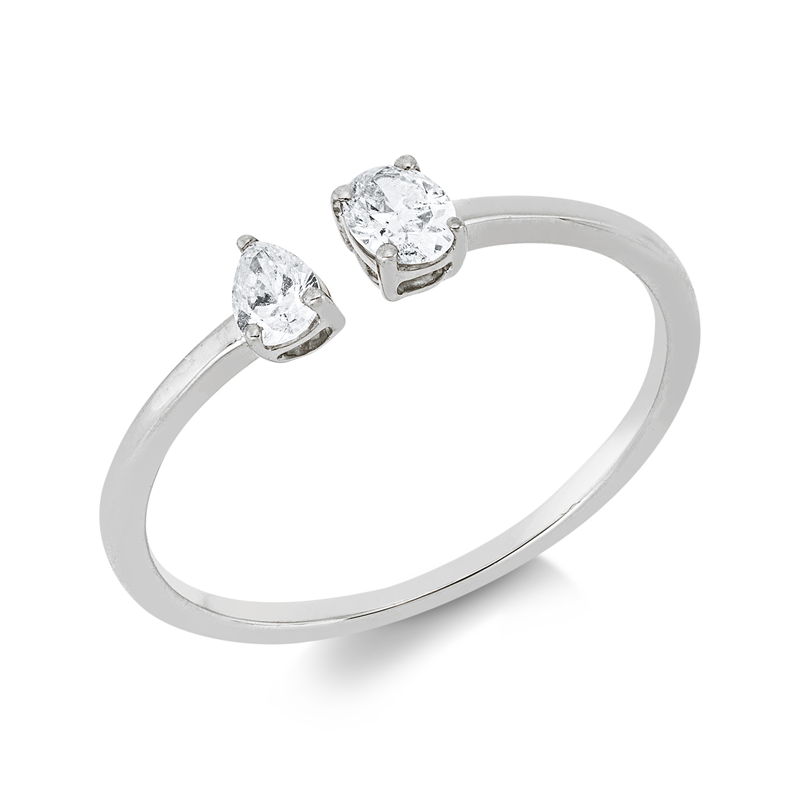 Modern Woman Ring Weißgold 18kt Ref-1JL46