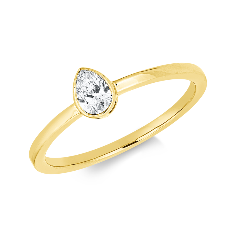 Solitaire Ring Gelbgold 18kt Ref-1JL47