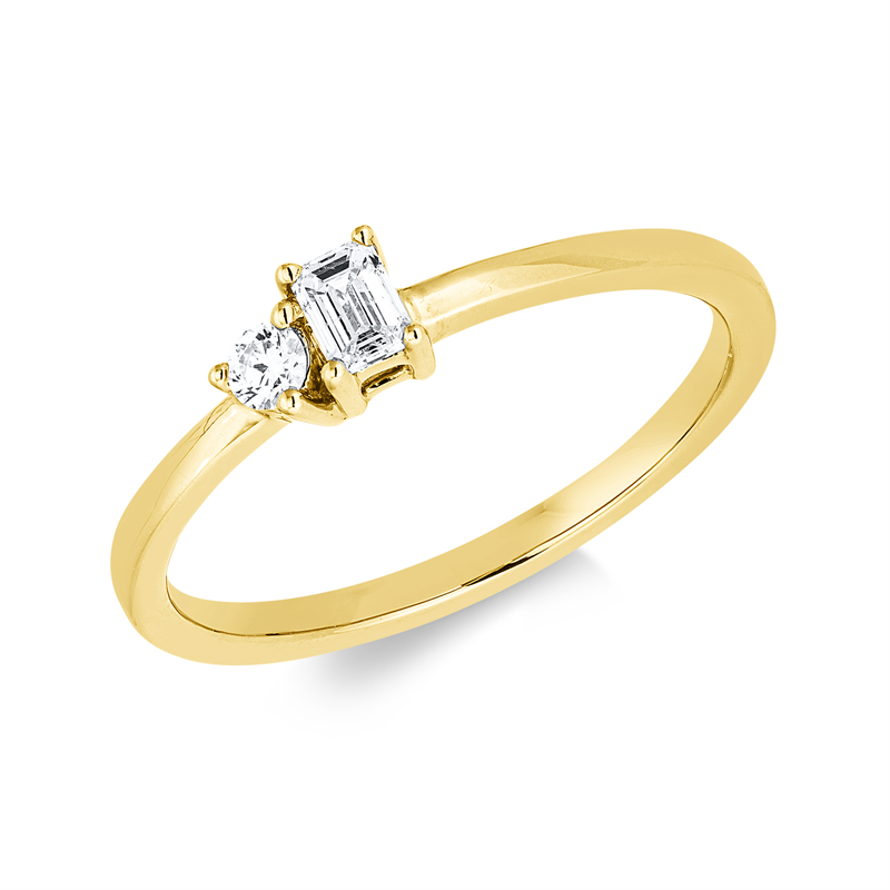 Baguette Ring Gelbgold 18kt 0,21ct