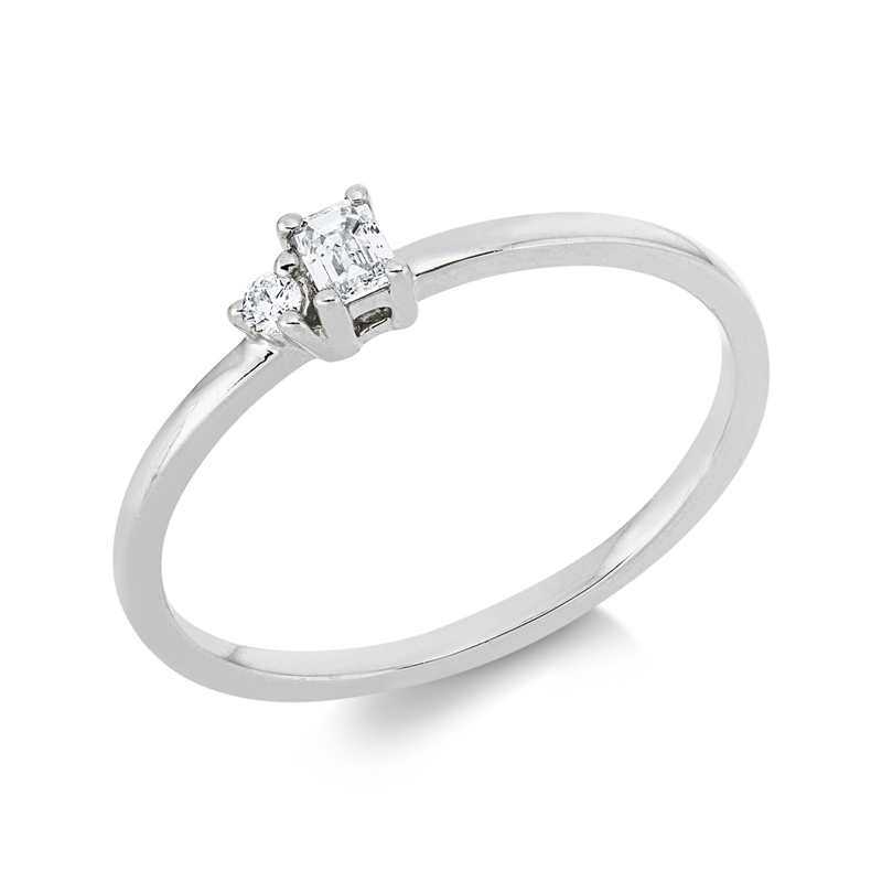 Baguette Ring Weißgold 18kt Ref-1JL54