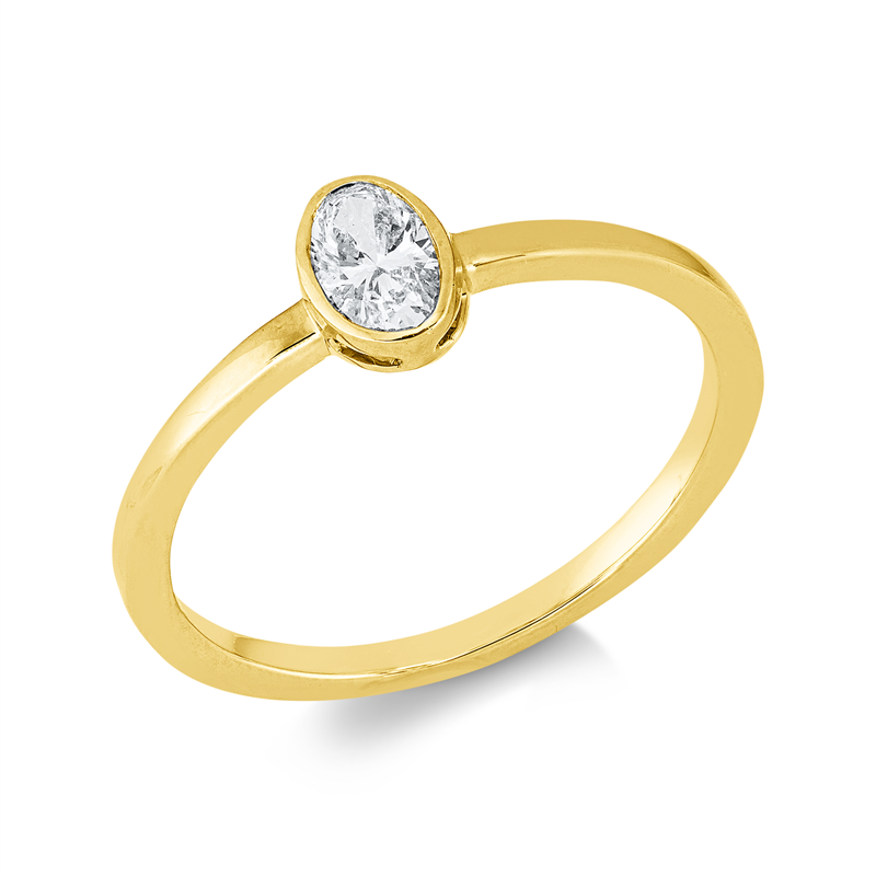 Solitaire Ring Gelbgold 18kt 0,31ct