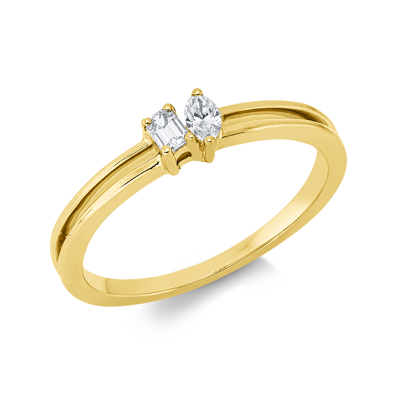 Baguette Ring Weißgold 18kt 0,17ct