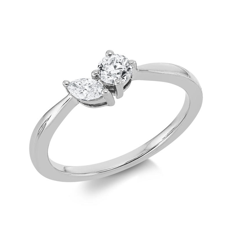 Modern Woman Ring Gelbgold 18kt 0,36ct