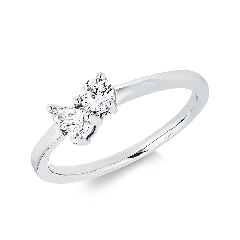 Modern Woman Ring Weißgold 18kt 0,34ct