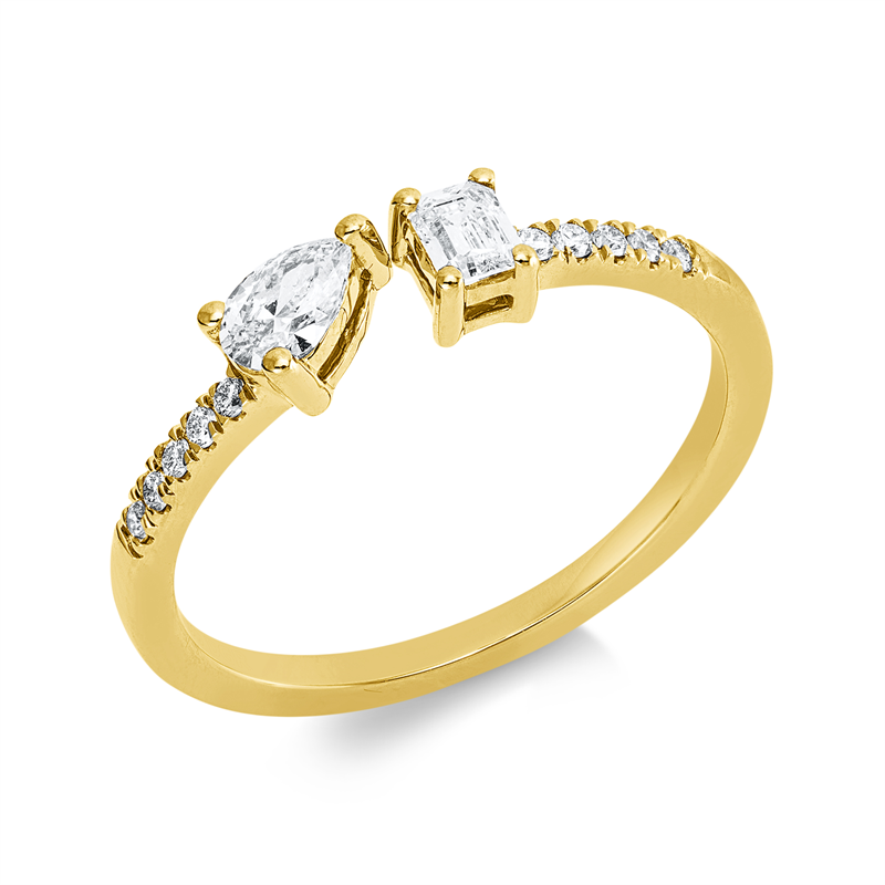 Baguette Ring Gelbgold 18kt Ref-1JL61