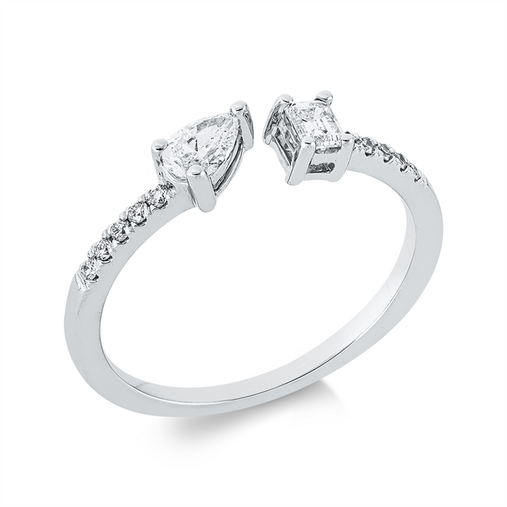 Baguette Ring Weißgold 18kt Ref-1JL61